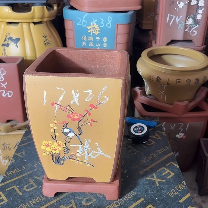 紫砂花盆盆景盆盆景