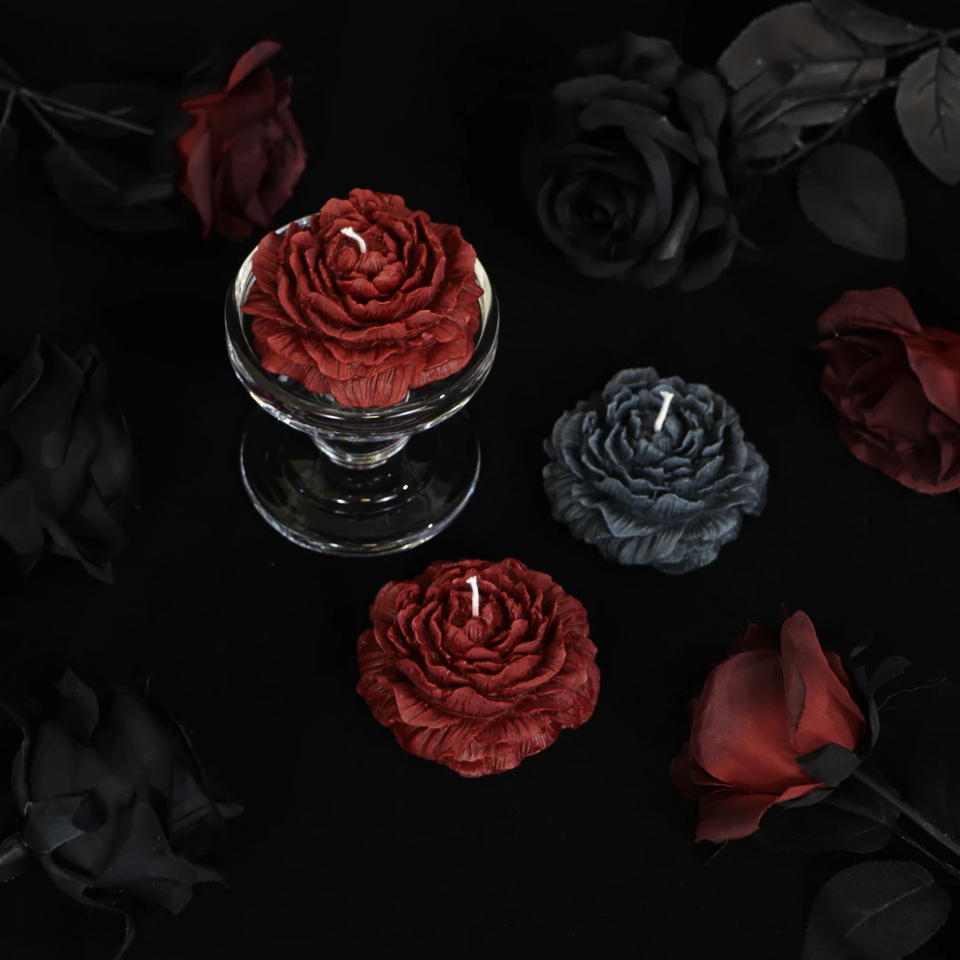 【融光集】经典牡丹花低温蜡烛小众香氛卧室香薰浪漫摆件手作伴手礼