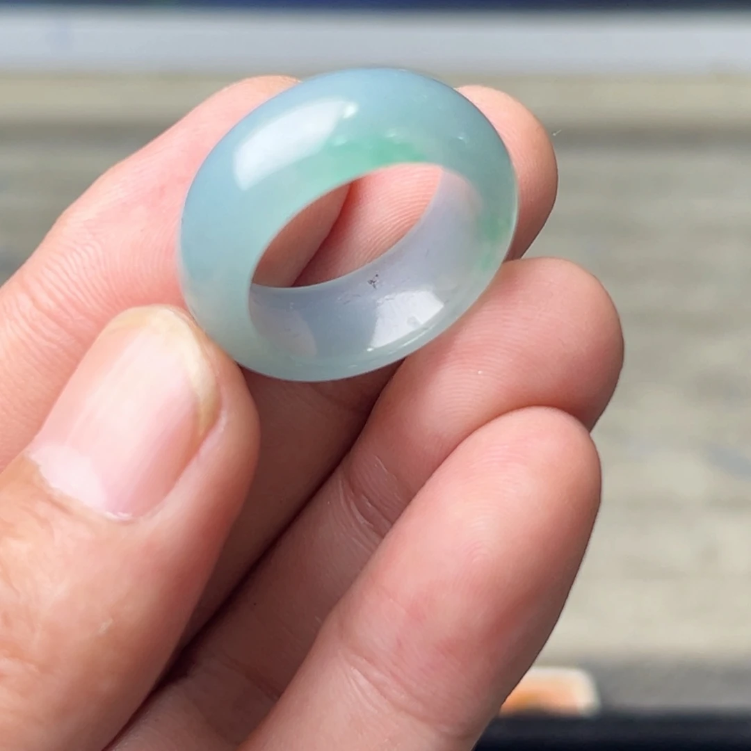 定制翡翠未镶嵌圈口22号