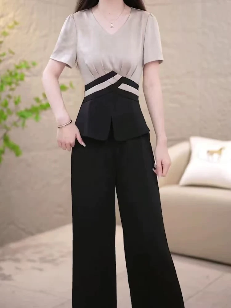 T551  时尚套装显瘦气质洋气时尚休闲减龄两件套