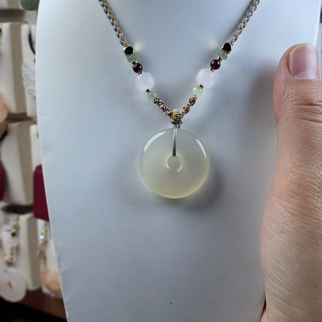 玛瑙/玉髓合金颈饰