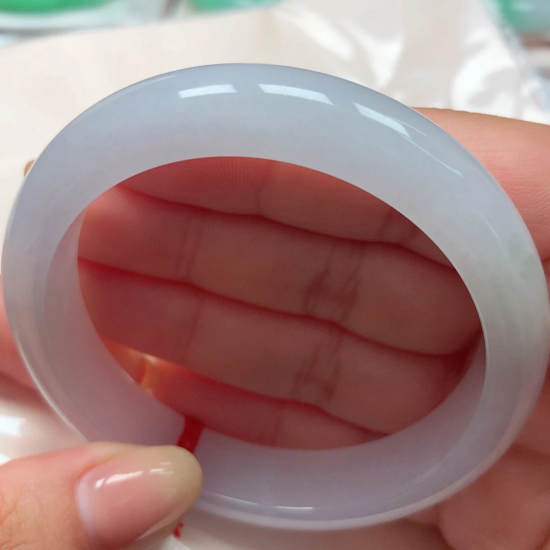 翡翠未镶嵌手镯27冰冰清爽月光