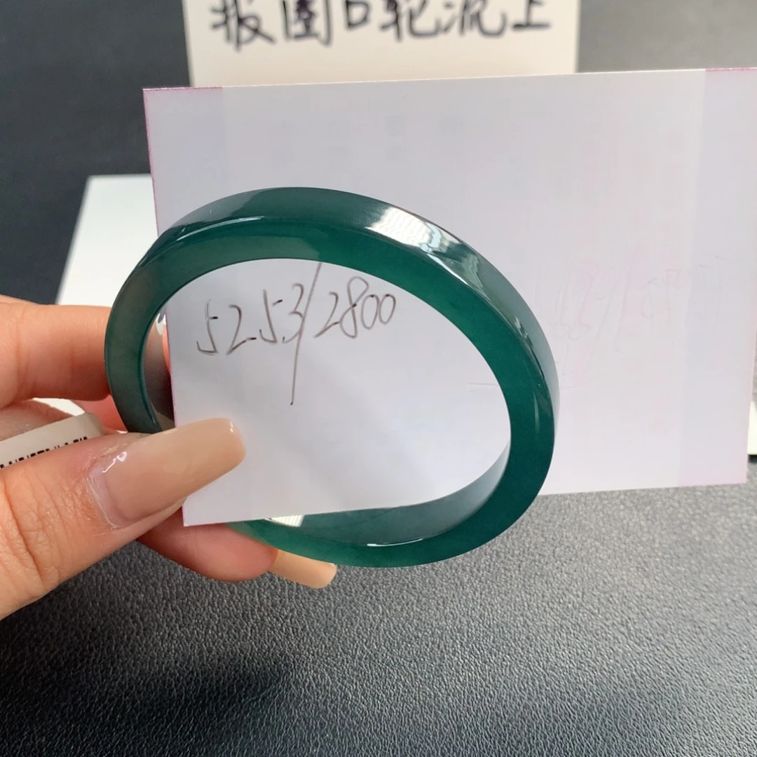 翡翠未镶嵌手镯天然翡翠