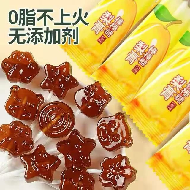 【9,99/100支】梨膏棒棒糖解馋梨膏糖零食秋梨休闲棒糖