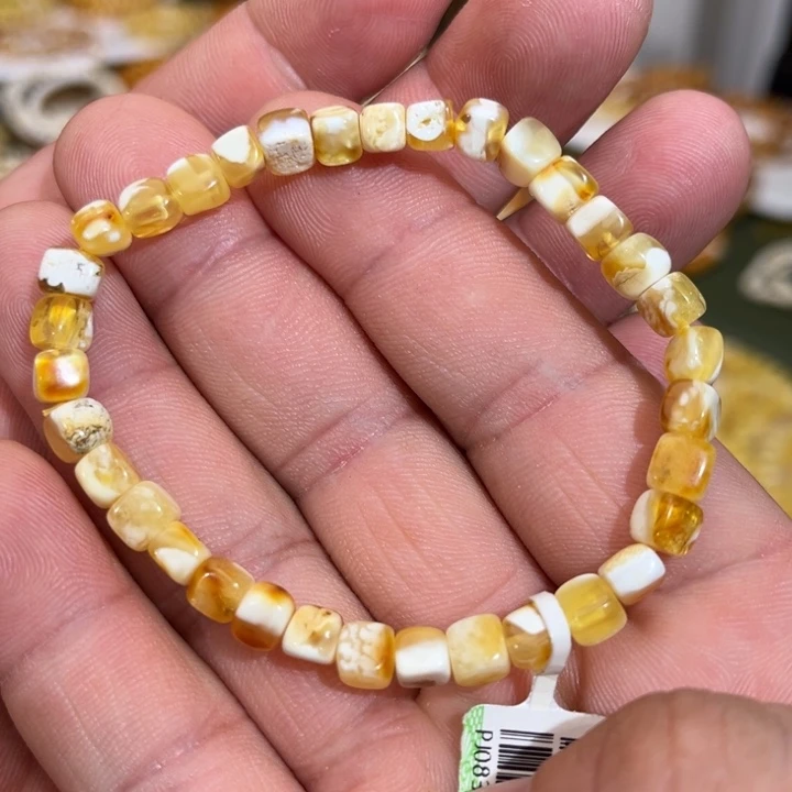 琥珀未镶嵌手链微瑕00005.6mm