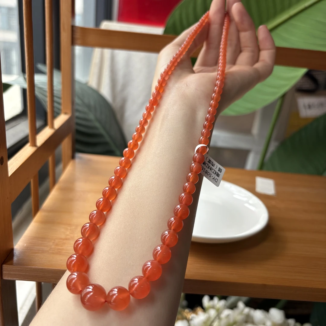 南红冰红塔链项链（肉底）