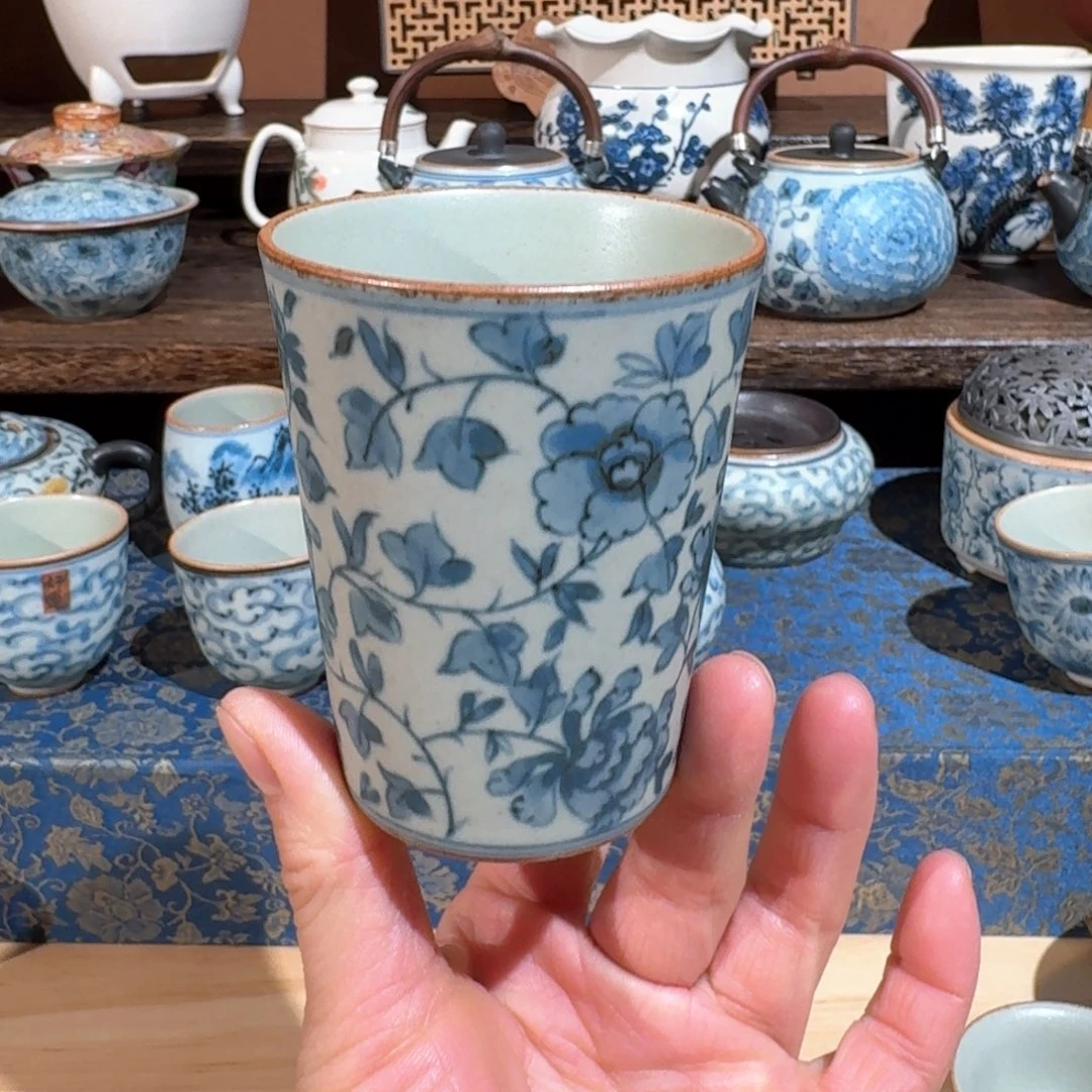 朴云堂缠枝莲可乐杯