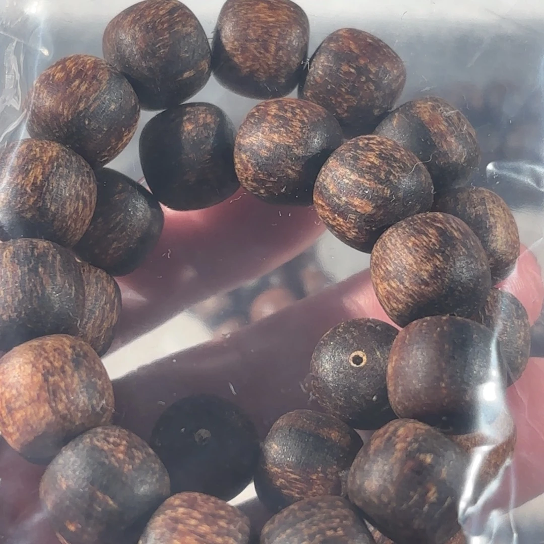 拼***悔木质非金属印贡1213紫坡27颗手持