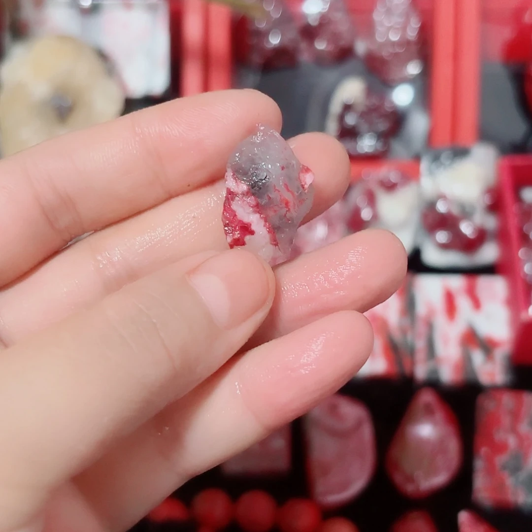 唐***天然辰砂天然毛石