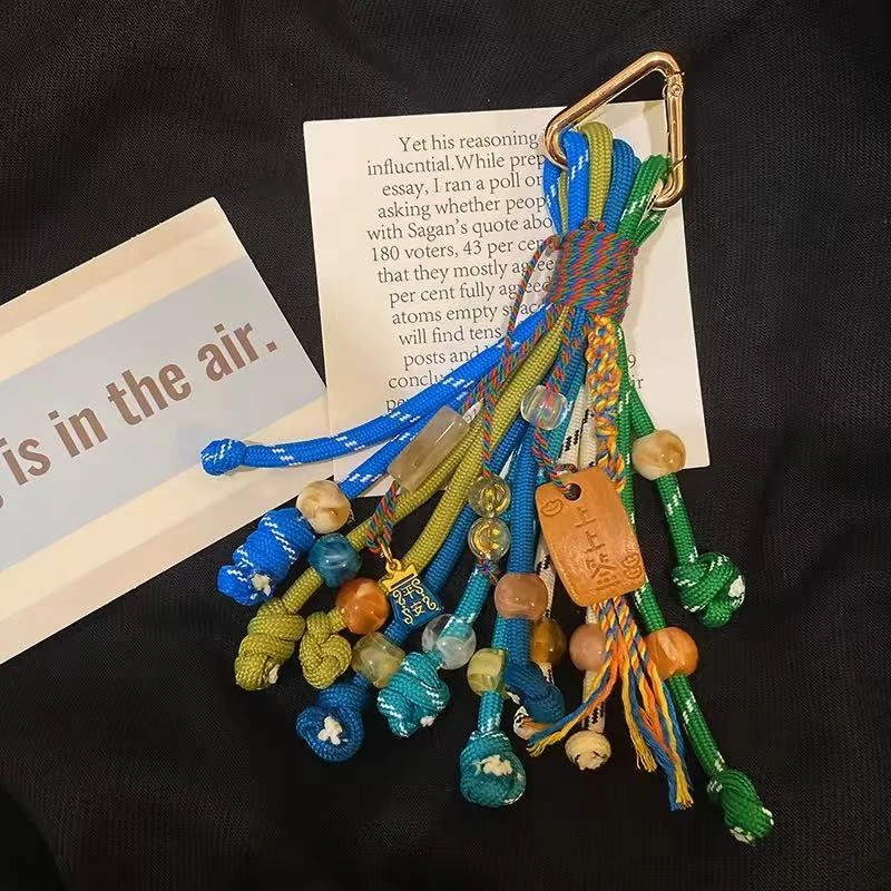 A1037民族风复古桃木好运2.蓝绿色