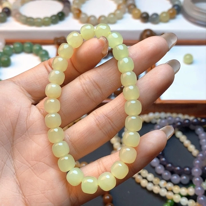 和田玉手链未镶嵌静*