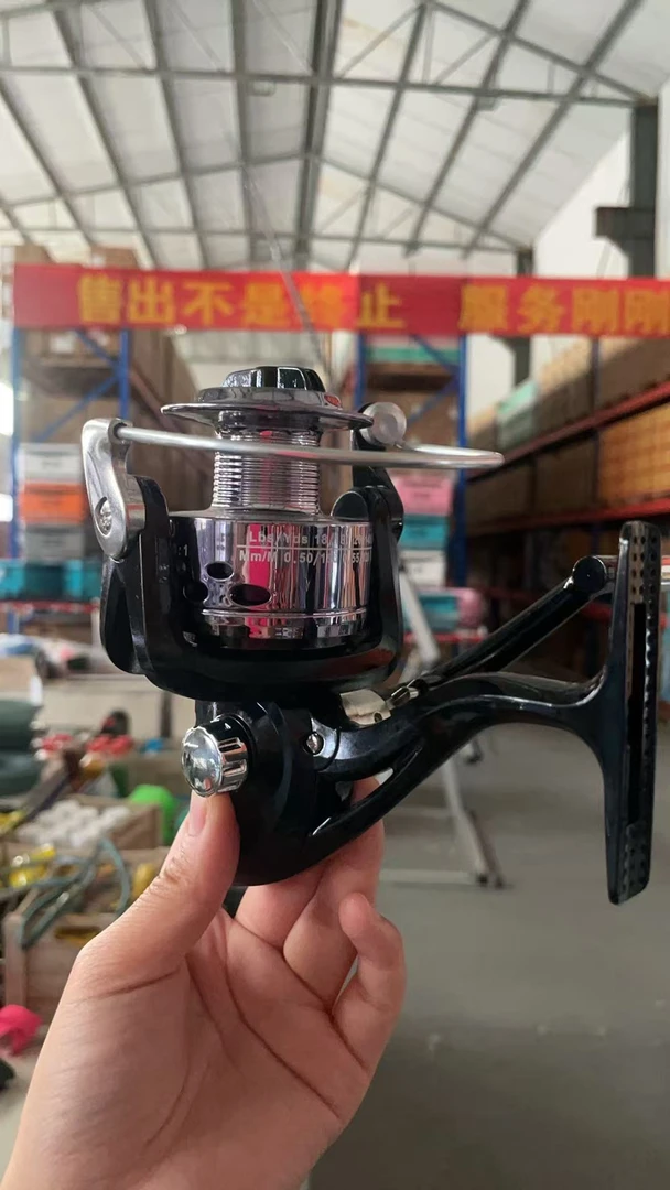 【黑枪色】7000型海钓路亚纺车轮金属机芯 塑料线杯