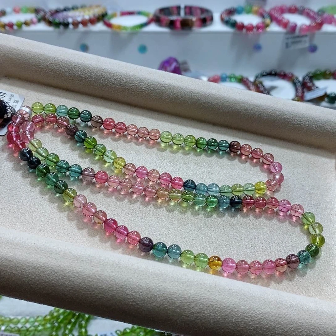 碧玺手链未镶嵌多样性发一条