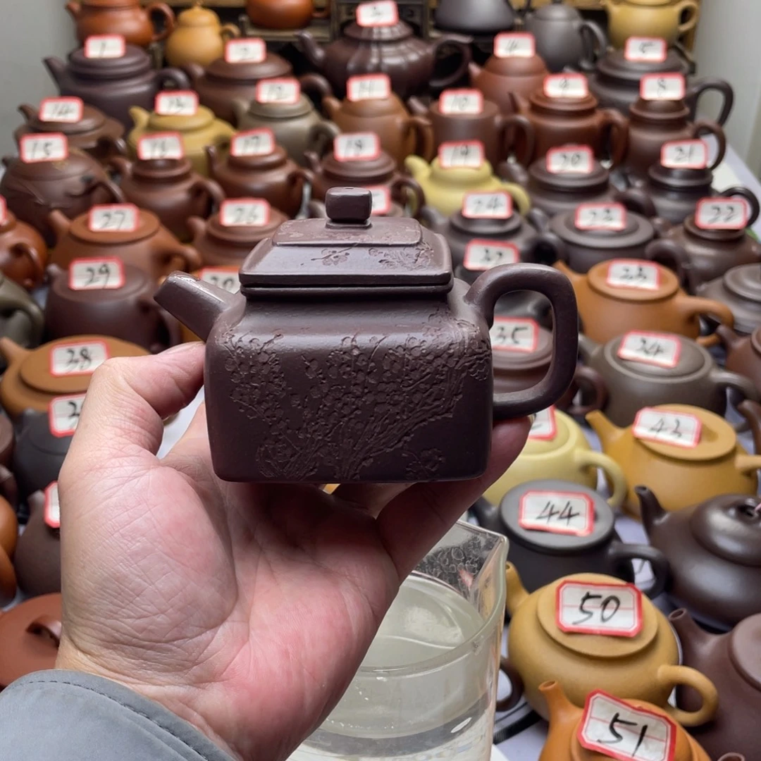 紫砂茶壶宜兴紫砂半手工