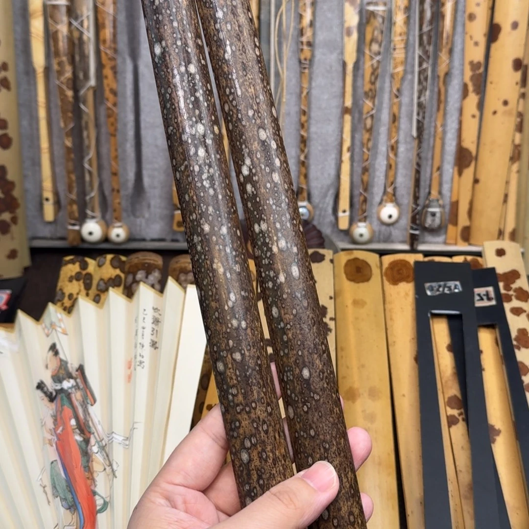 扇子精品梅鹿竹扇料