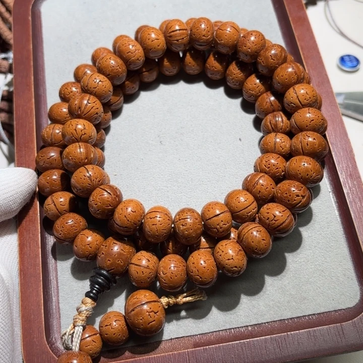 野***鹤桃核吊坠桃核长串