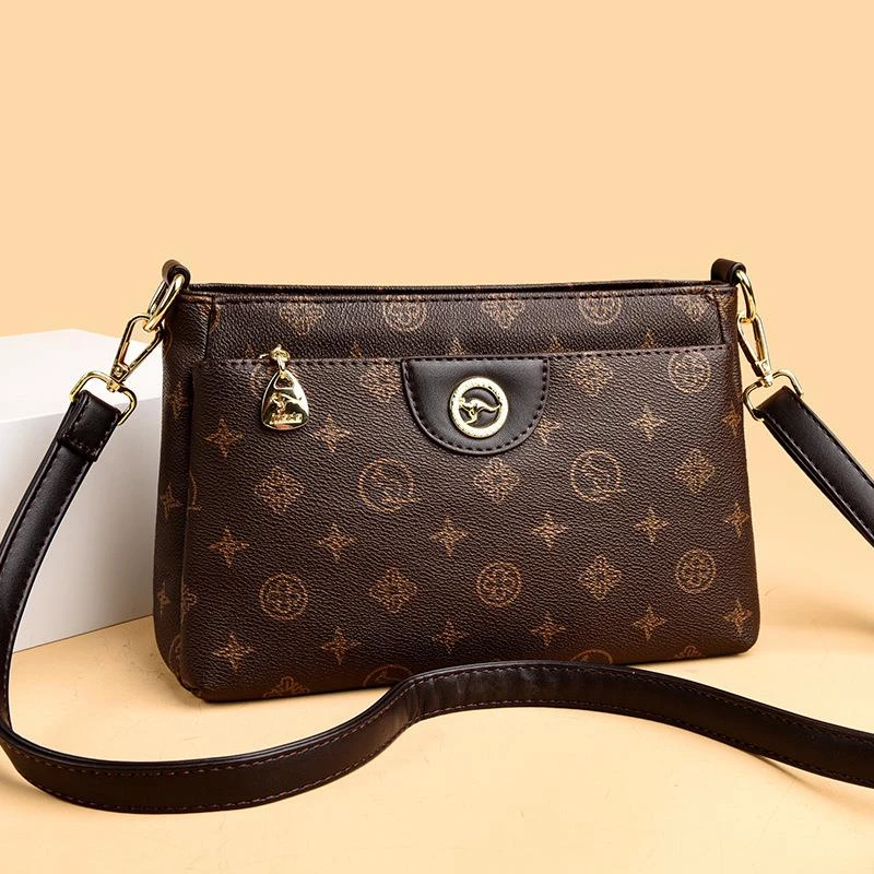 袋鼠女包包2025秋冬新款复古简约单肩包时尚百搭中年妈妈包斜挎包