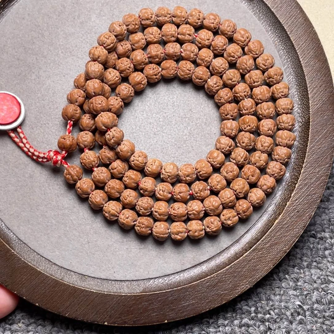 手串金刚菩提叮*铛私人定制超头佛手108尺寸7