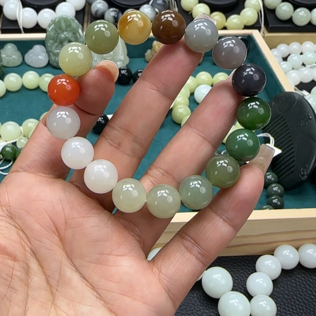 和田玉未镶嵌手链