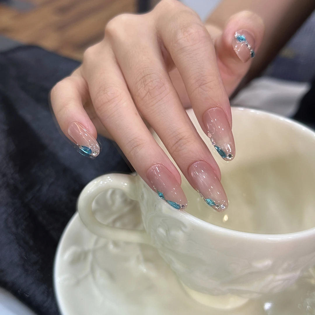 百灵 纯手工定制穿戴甲美甲成品美甲贴片10片