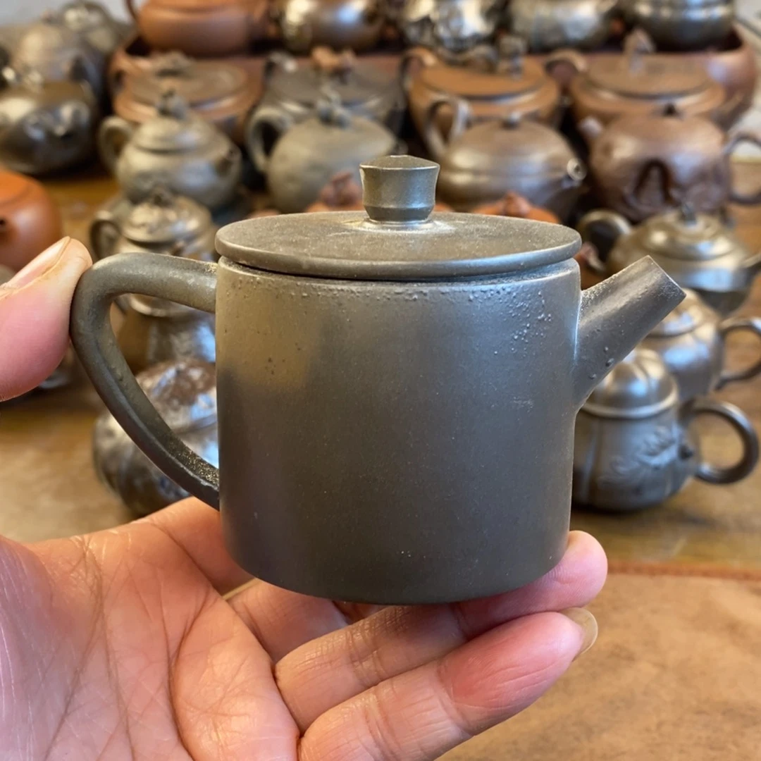 放漏柴烧壶120cc坭兴陶茶壶