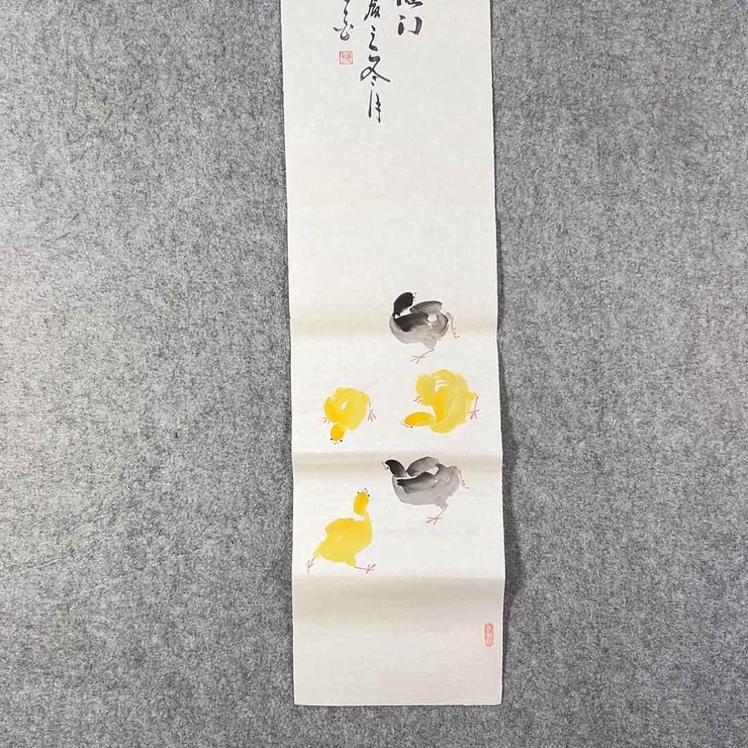 国画775 花鸟在此处飞翔也不太方便