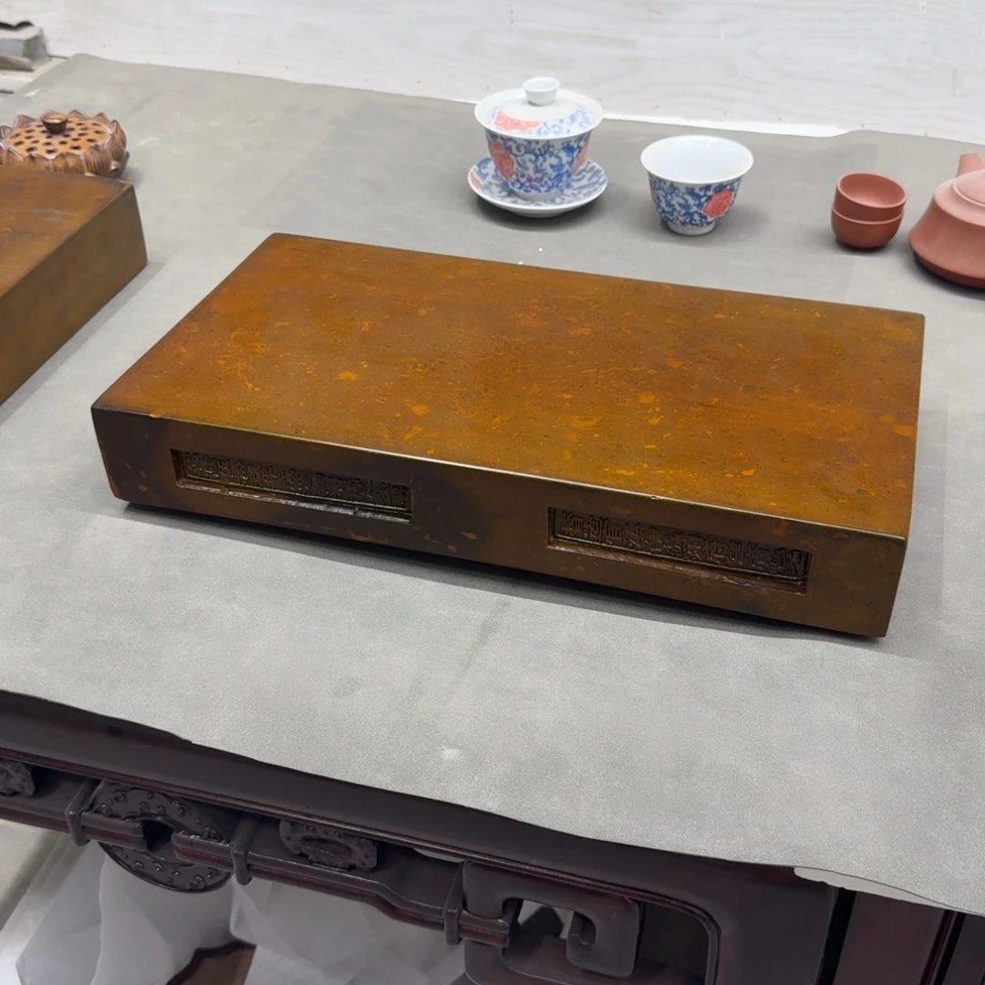 砖雕40-20-6 老料金砖 古铜色