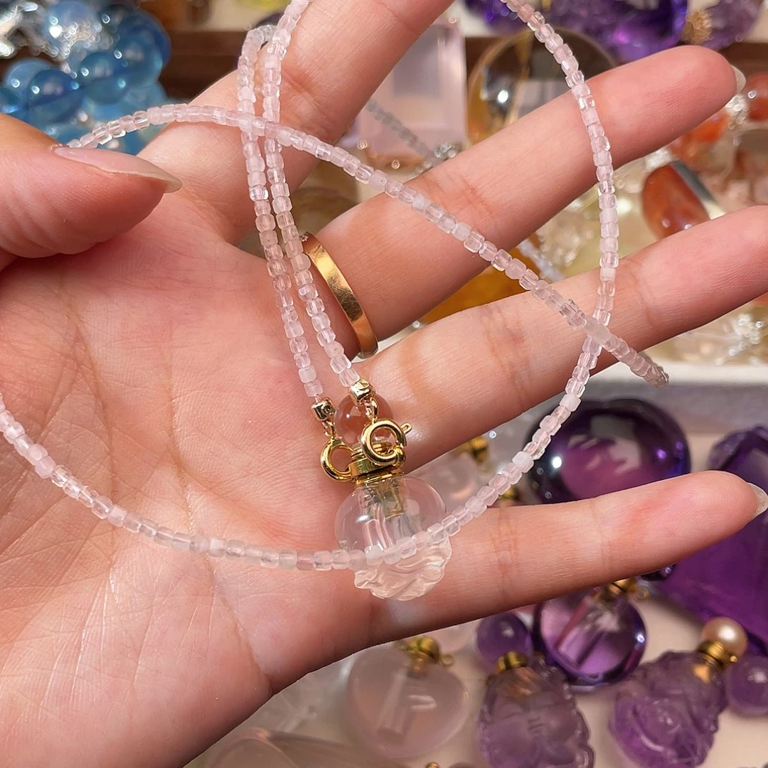 水晶手链未镶嵌?***在天然水晶吊坠014