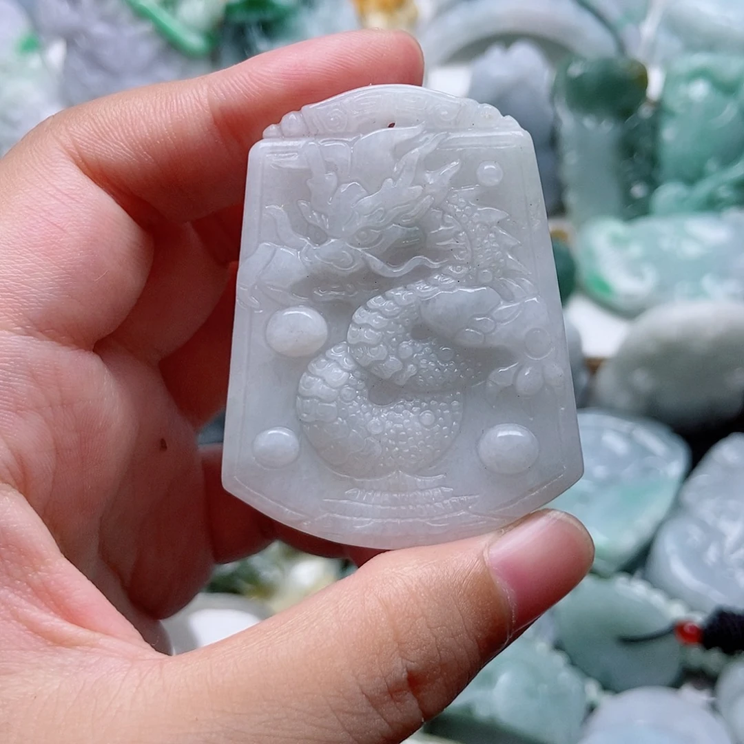 翡翠未镶嵌吊坠(不含链)1