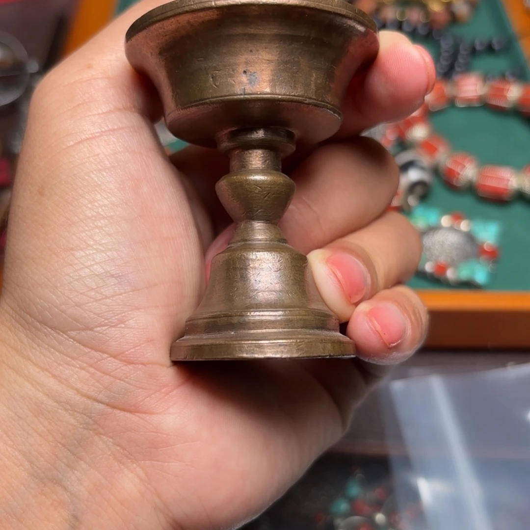 铜星月菩提吊坠项链