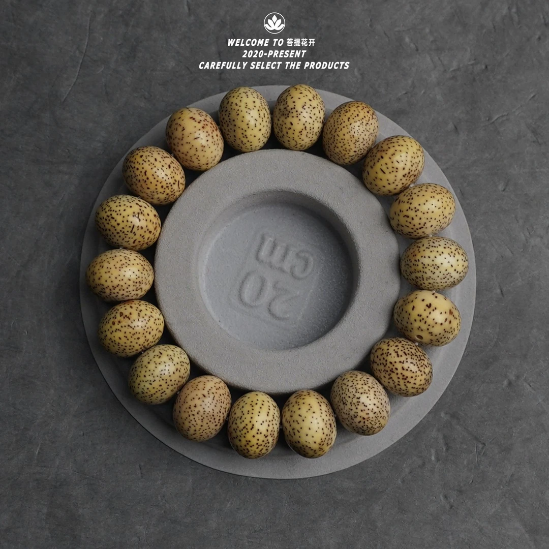 【18mm黄金底帝珠】星月菩提单圈精品手串文玩好物精工艺