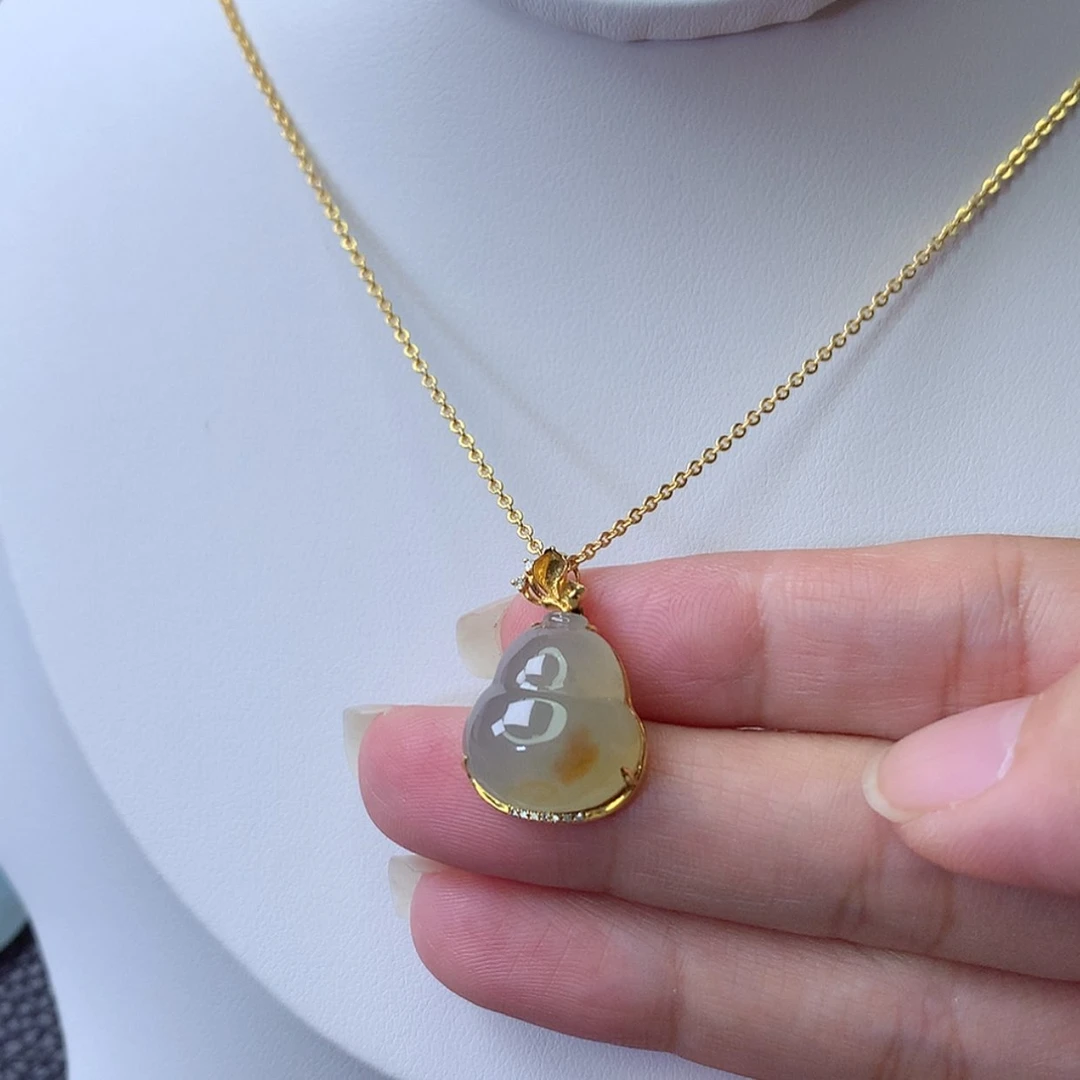 【闪购商品】吊坠(赠链)18K金镶嵌翡翠