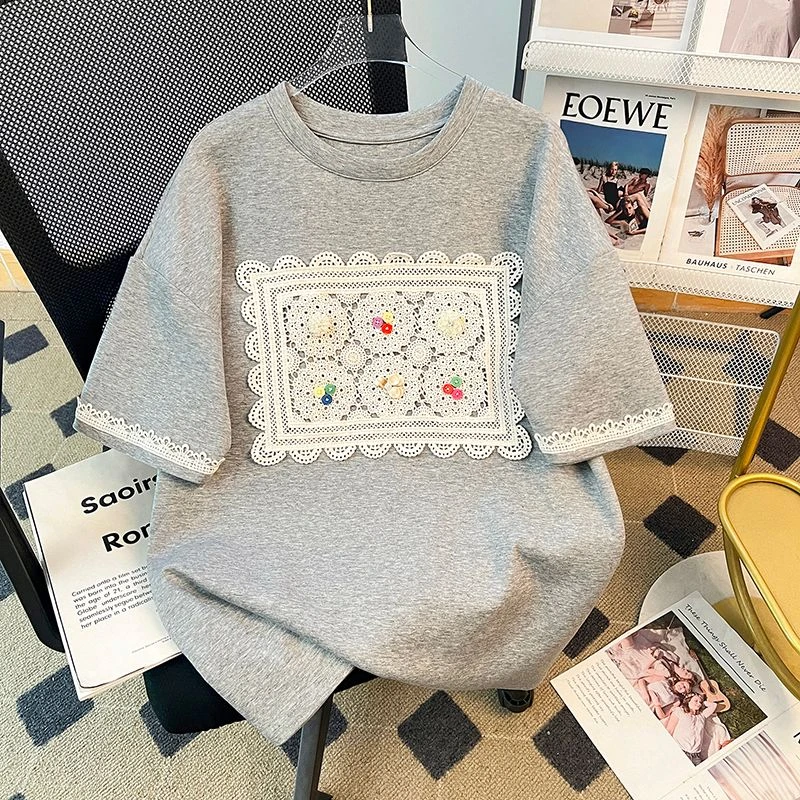 夏季小众宽松短袖t恤女韩版学生时尚休闲ins纯棉薄款显瘦潮搭上衣