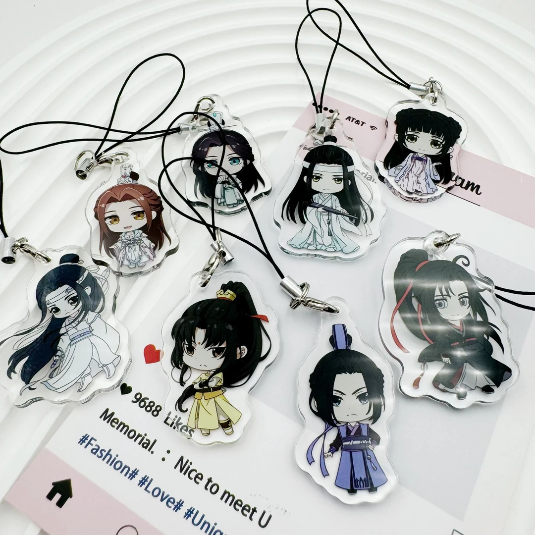 新款魔道祖师卡通同人周边亚克力书包手机挂件装饰摆件礼物