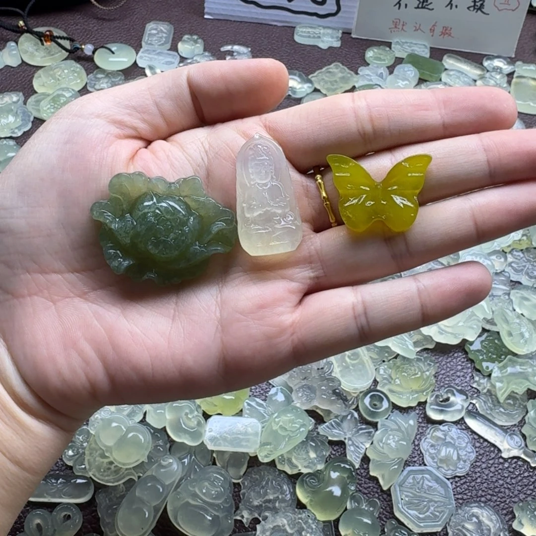 蛇纹石玉合金颈饰10米一个送绳