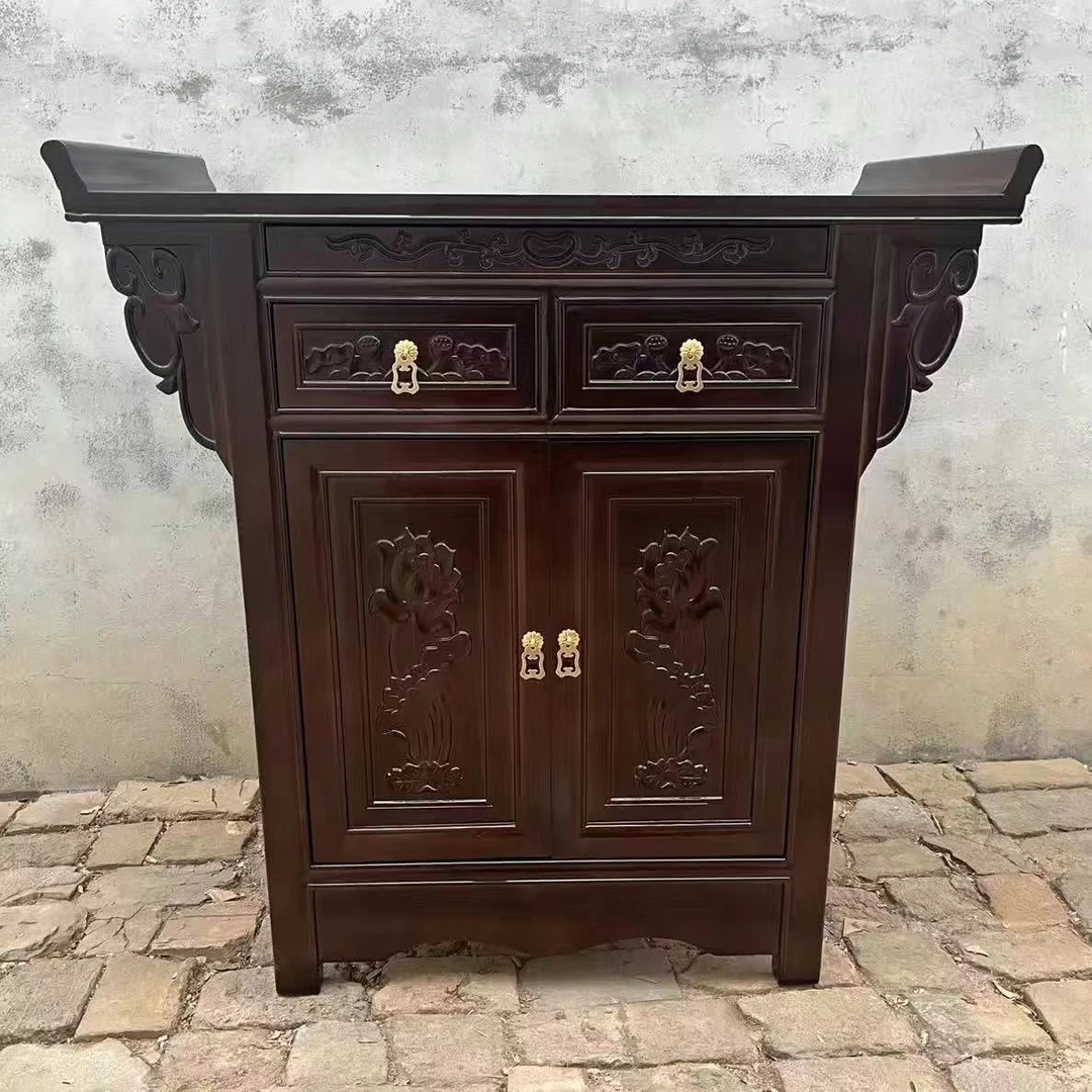 玄关实木供桌台供台柜供桌柜玄关柜农村乡村家用供桌玄关柜