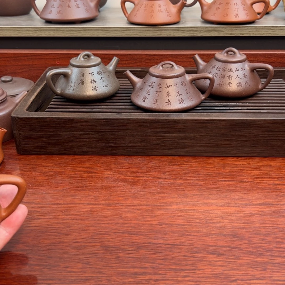 *****茶壶紫砂石瓢：150cc 精挑红降坡