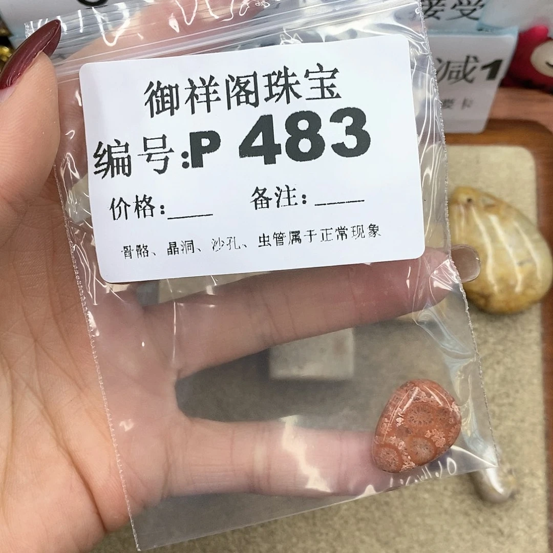 硅化珊瑚（珊瑚玉）P482未镶嵌?****话
