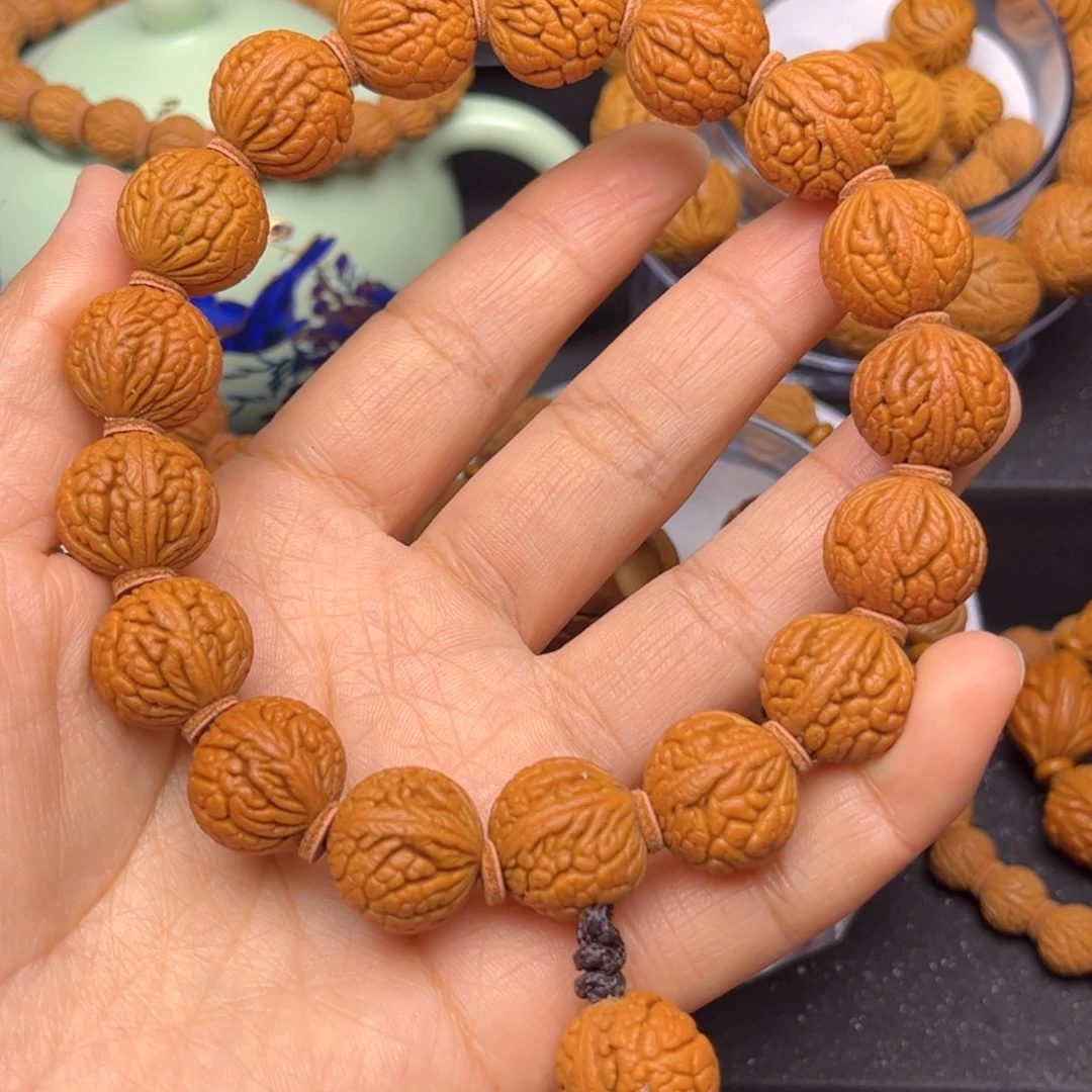 灰***火吊坠桃核龙纹桃核