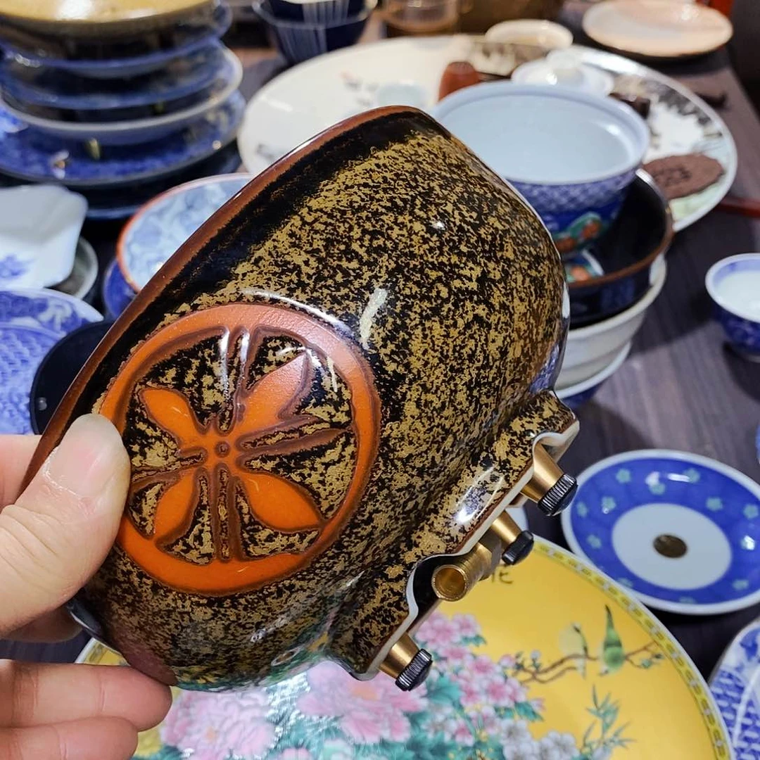 文创手改陶瓷茶道具西***狼