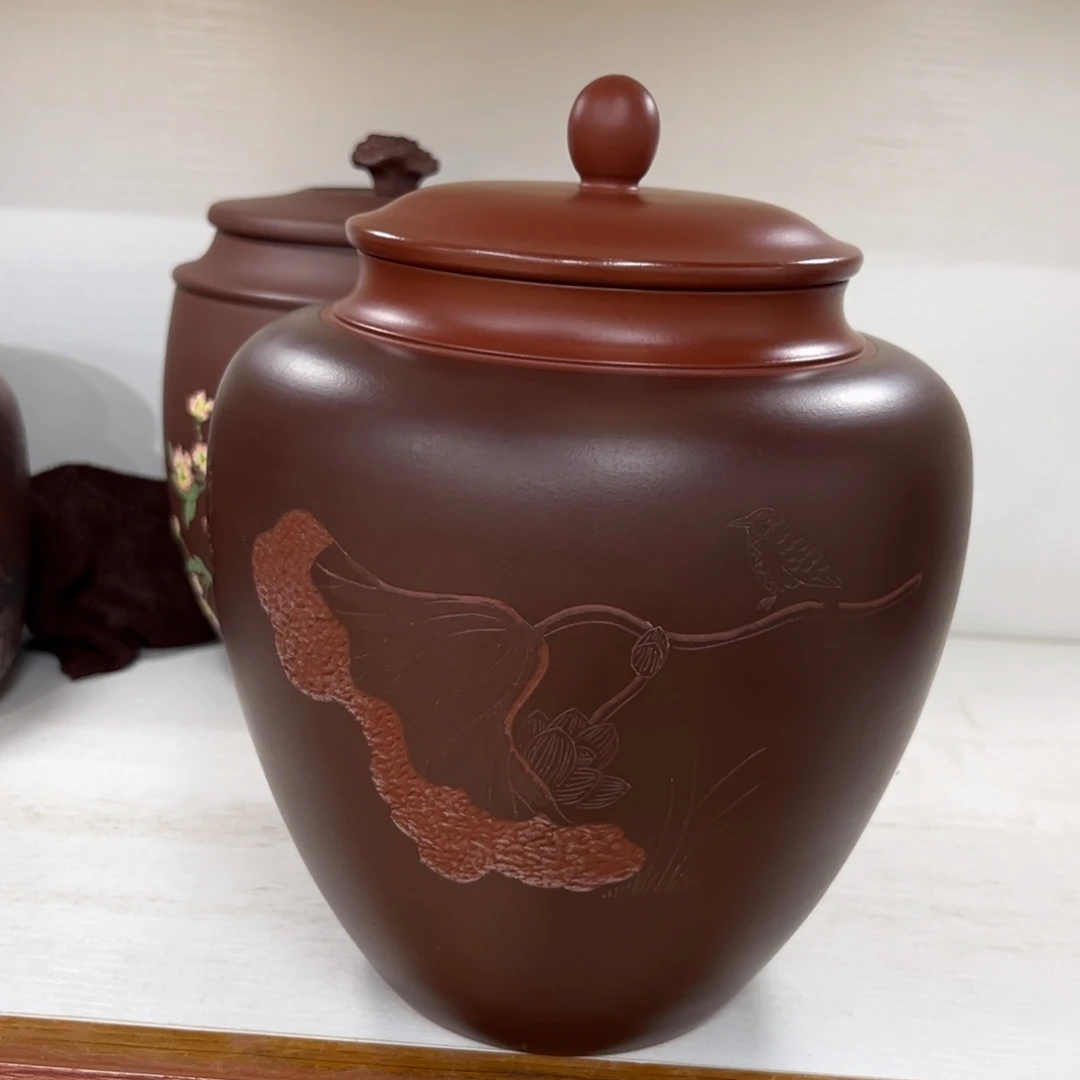 紫砂茶叶罐紫砂茶叶茶