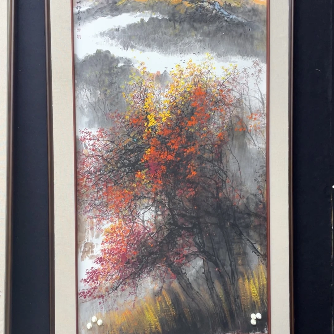 国画手绘国画，精品山水，画心