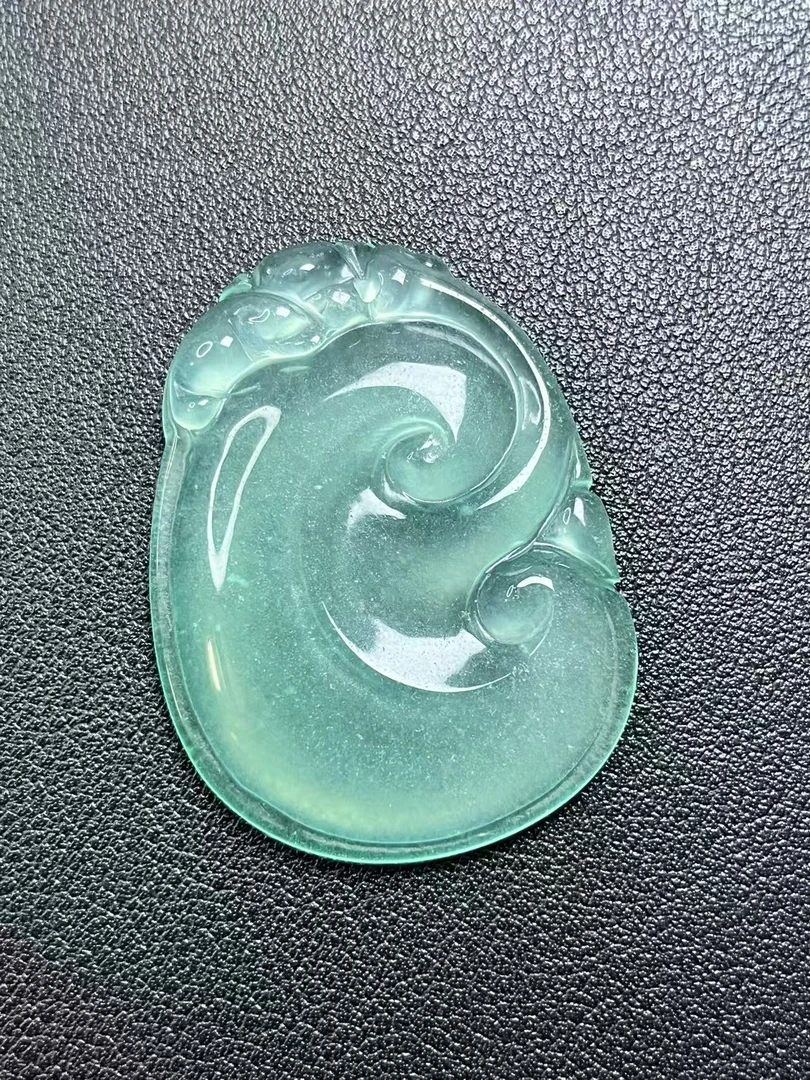 如意工厂甄选--高品质如意冰绿通透毛衣链吊坠-RY08多样性发货
