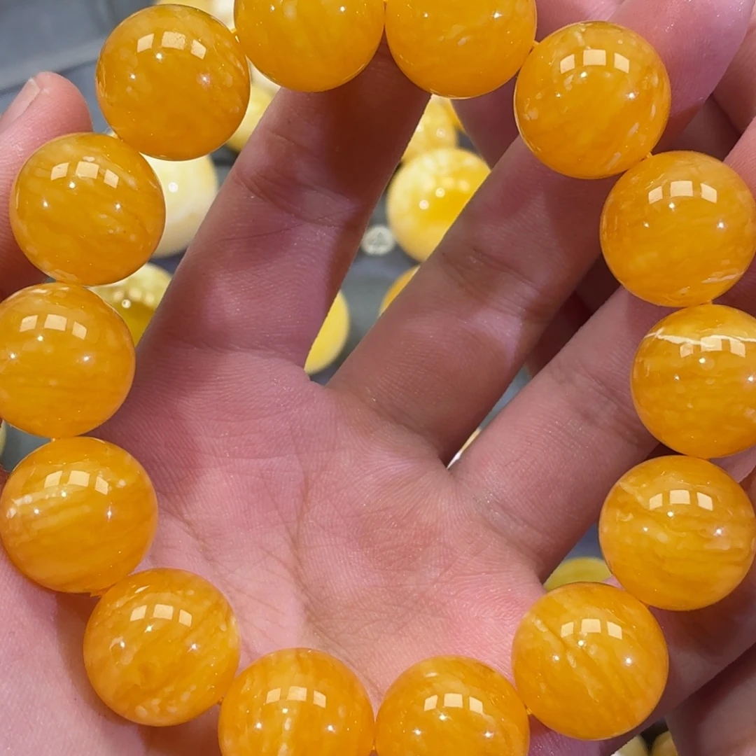 O***e琥珀未镶嵌裸石手串