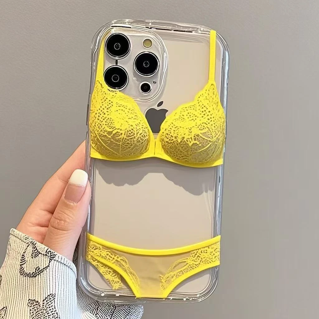 五色蕾丝适用iPhone16pro苹果15手机壳14透明13太空壳12/11