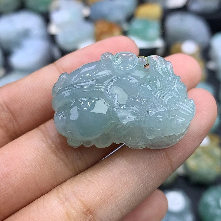翡翠未镶嵌颈饰天然缅甸翡翠