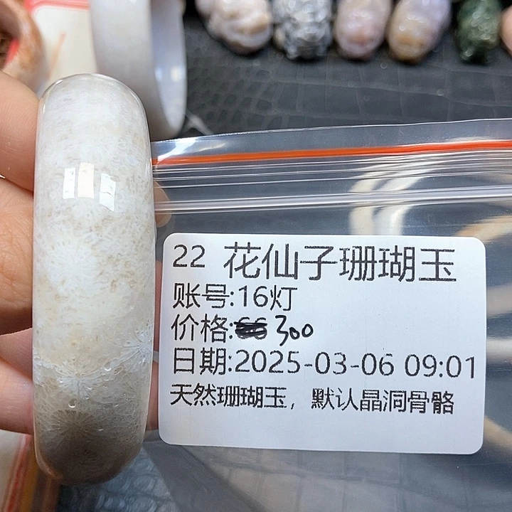 硅化珊瑚（珊瑚玉）手镯未镶嵌1*灯22