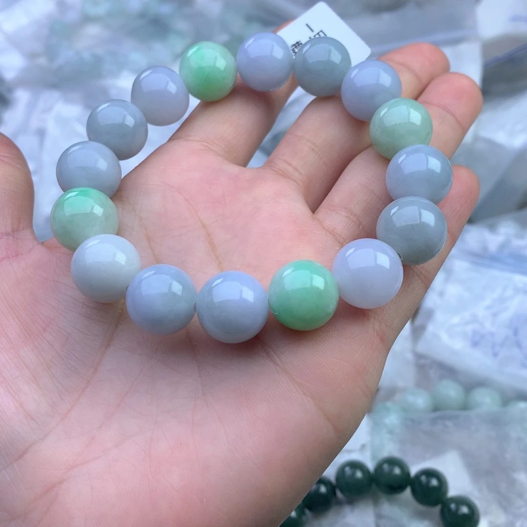 未镶嵌手串定制翡翠