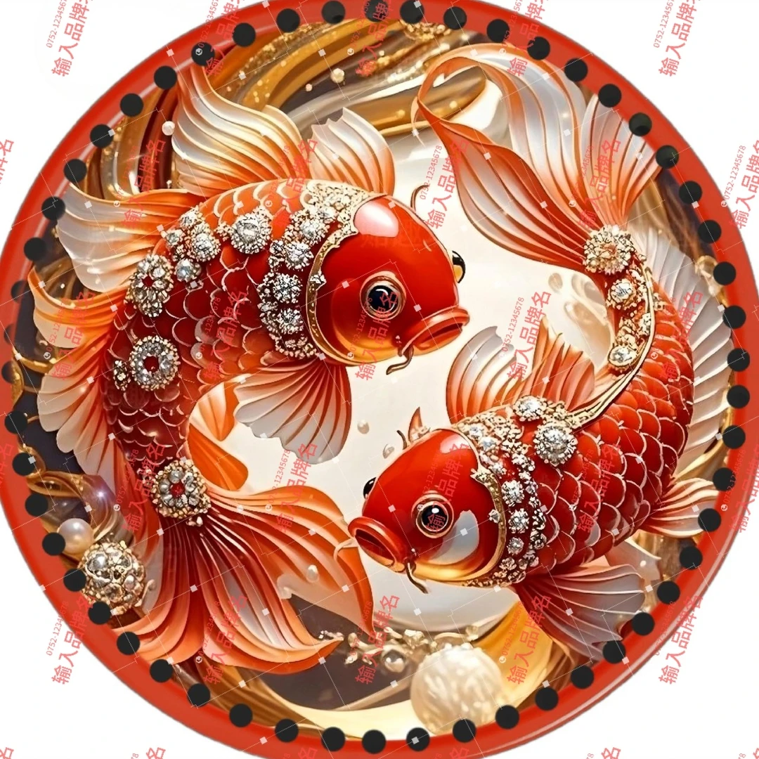 英子家（拍六送一）25㎝手工辅助材料印花亚克力板