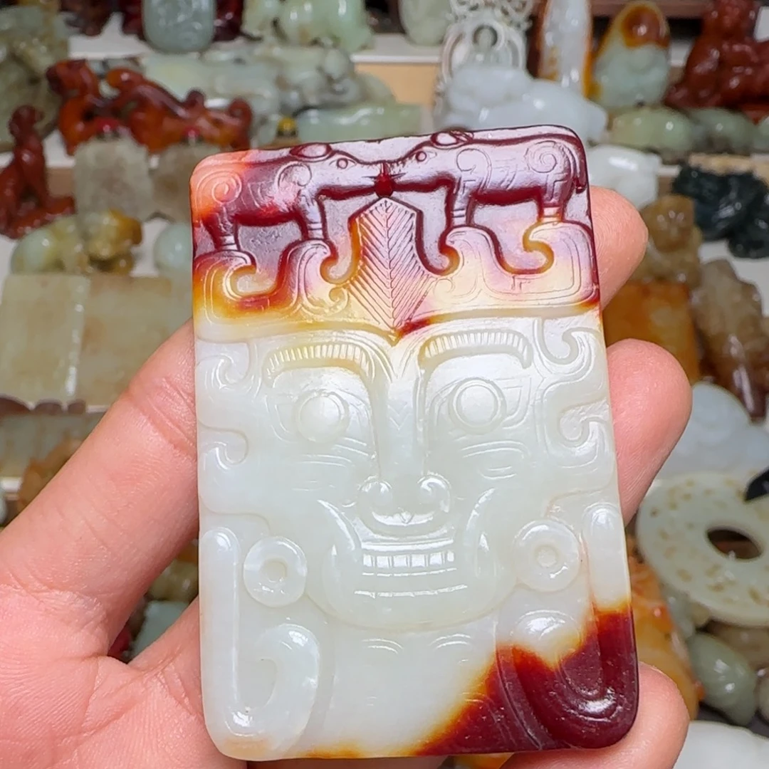 文***伙和田玉未镶嵌挂件